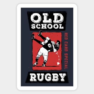 Old School Rugby Red Card Special Sticker